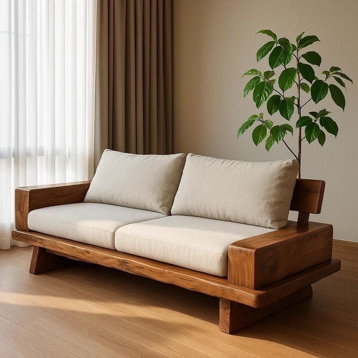Sofá de madera